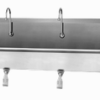 5 Person Wall Mount Sink with Single Knee Valve