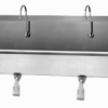 4 Person Wall Mount Sink with Single Knee Valve