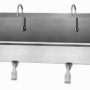 4 Person Wall Mount Sink with Single Knee Valve