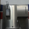 Wall Sink with sensor and soap dispenser.