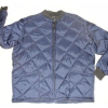 Freezer jacket quilted  zipper close short blue