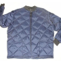 Freezer jacket quilted  zipper close short blue