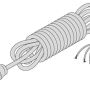 Power Cord, 6 Feet Long, 3 Wire Grounding Berkel Slicer