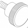 Meat Pusher Shaft Knob 2275-0056