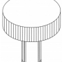 Center Plate Knob 3375-0031