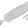 Power Cord, 6 Feet Long, 3 Wire Grounding  4175-0031