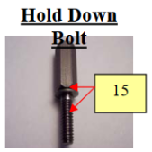 Patty-O-Matic 330A Hold Down Bolt
