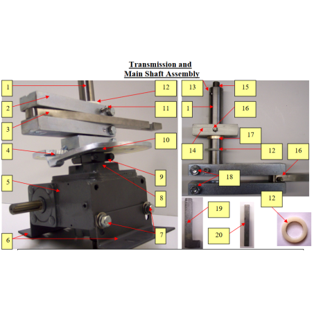 Patty-O-Matic Protege Transmission and Main Shaft Assembly