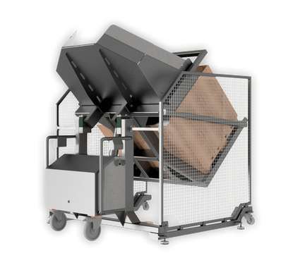 Tipper for Pallboxes and Insulated Containers