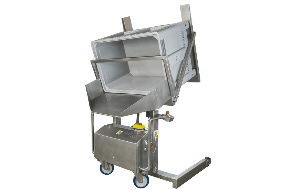 Tipper for Pallboxes and Insulated Containers
